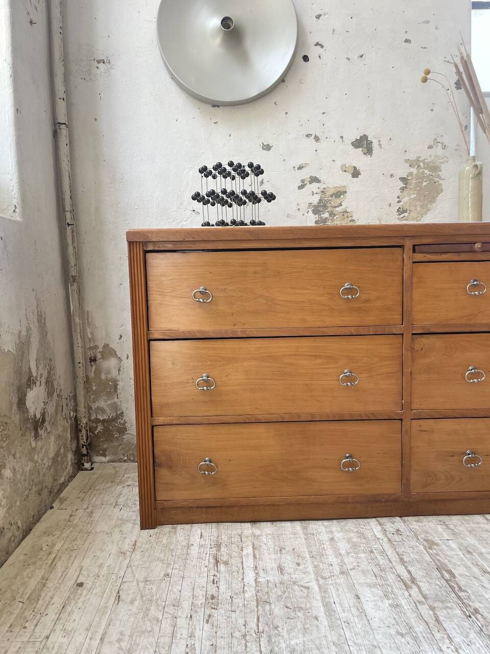 XXL golden oak craft furniture from the 50s