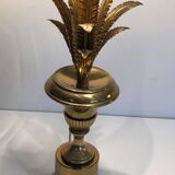 Neoclassical Palm Tree Table Lamp in Brass in the Style of M