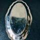 Rare vintage small oval plate Regency style 20 cm