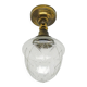 Lampe suspendue vintage en laiton, années 1930