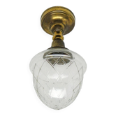 Vintage pendant lamp in brass, 1930s