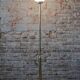 Mid-Century Modern Floor Lamp in Brass and Opaline Glass, 1960s