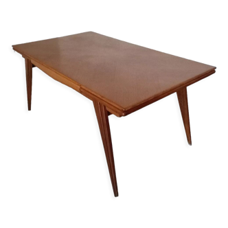 Vintage compass foot dining table