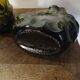 Set of 2 smoked cognac bottle soliflores