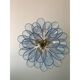 Contemporary Blue “Selle” Murano Glass Chandelier