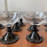 Set of 12 retro dessert cups
