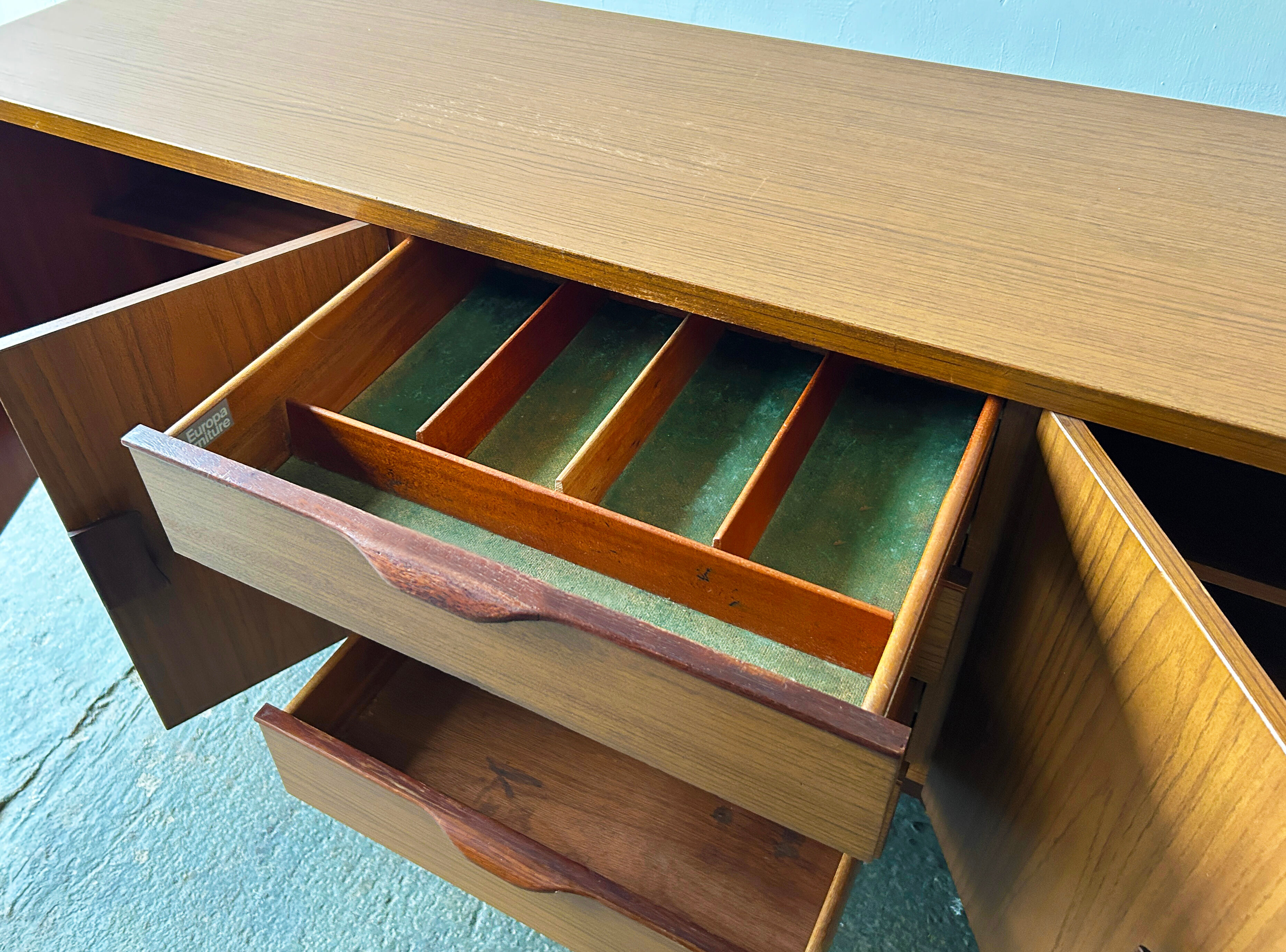1960s Mid-Century Formica sideboard by Europa Furniture