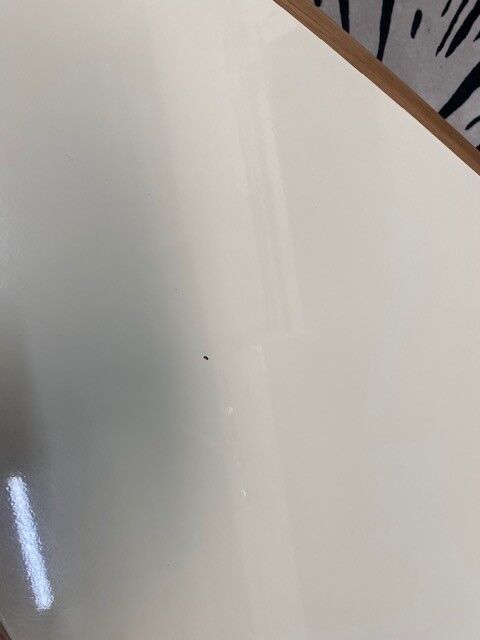 Coffee table 50' large ivory Red Edition