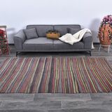 Blue & Green Striped Kilim Rug 146x288Cm SK 241322