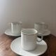 Thomas Germany Medallion Silver Rimmed Porcelain Tea Set