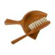 Wooden table shovel and sweeper