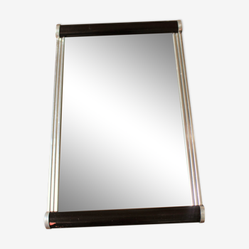 Vintage mirror top rectangle wood metal