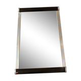 Vintage mirror top rectangle wood metal