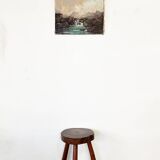 Painting "Mountain Torrent", Oil on canvas