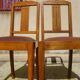 Sièges art déco assortis: 1 fauteuil bridge et 2 chaises