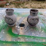 Pair of Cast Iron Vases 1900 from Charleville-Mézières