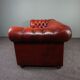 Chesterfield sofa 3 places in cowhide leather