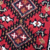 Tapis vintage du Moyen-Orient Hamadan fait main en laine – 40 x 56 cm