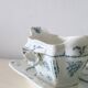 Pompadour ironstone sauceboat, Clairefontaine factory