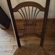 Antique nursing chair in wood and straw from Brittany (late 19th / early 20th century)