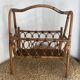Bamboo and rattan magazine rack, 1960s