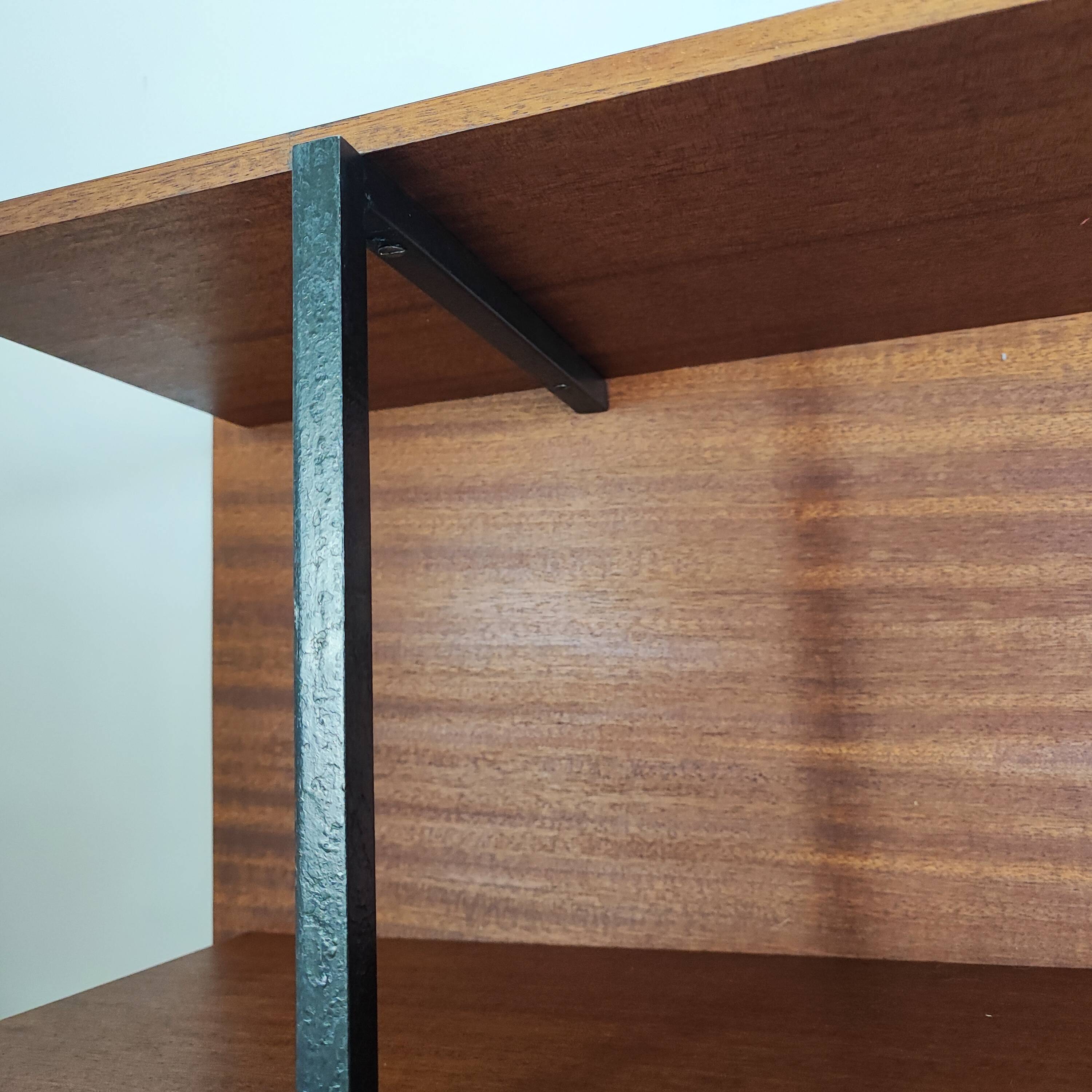 60' wall-mounted bookcase shelf