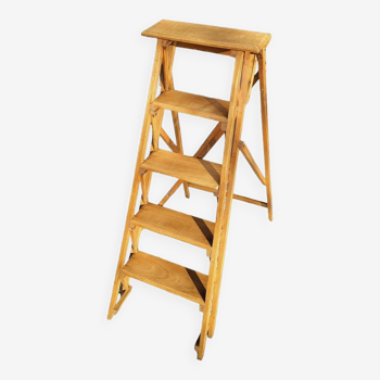 Vintage folding stepladder display 5 steps