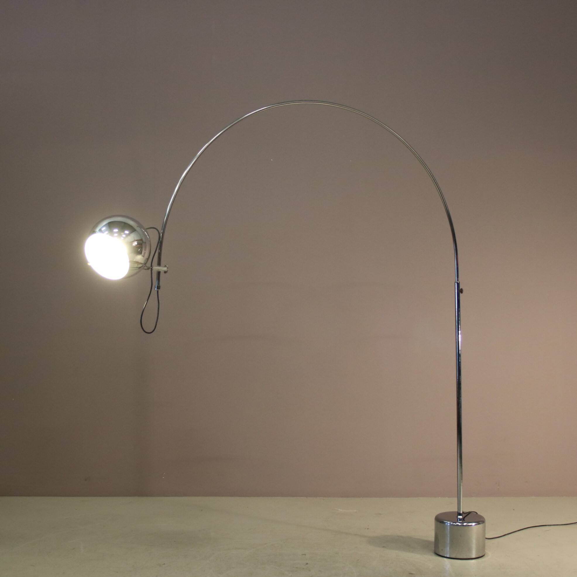1970s Large adjustable arc lamp by Gepo, Netherlands