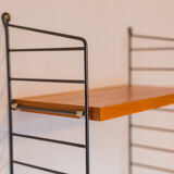 Teak Modular Wall Shelf by Nils Strinning for String, 1960s