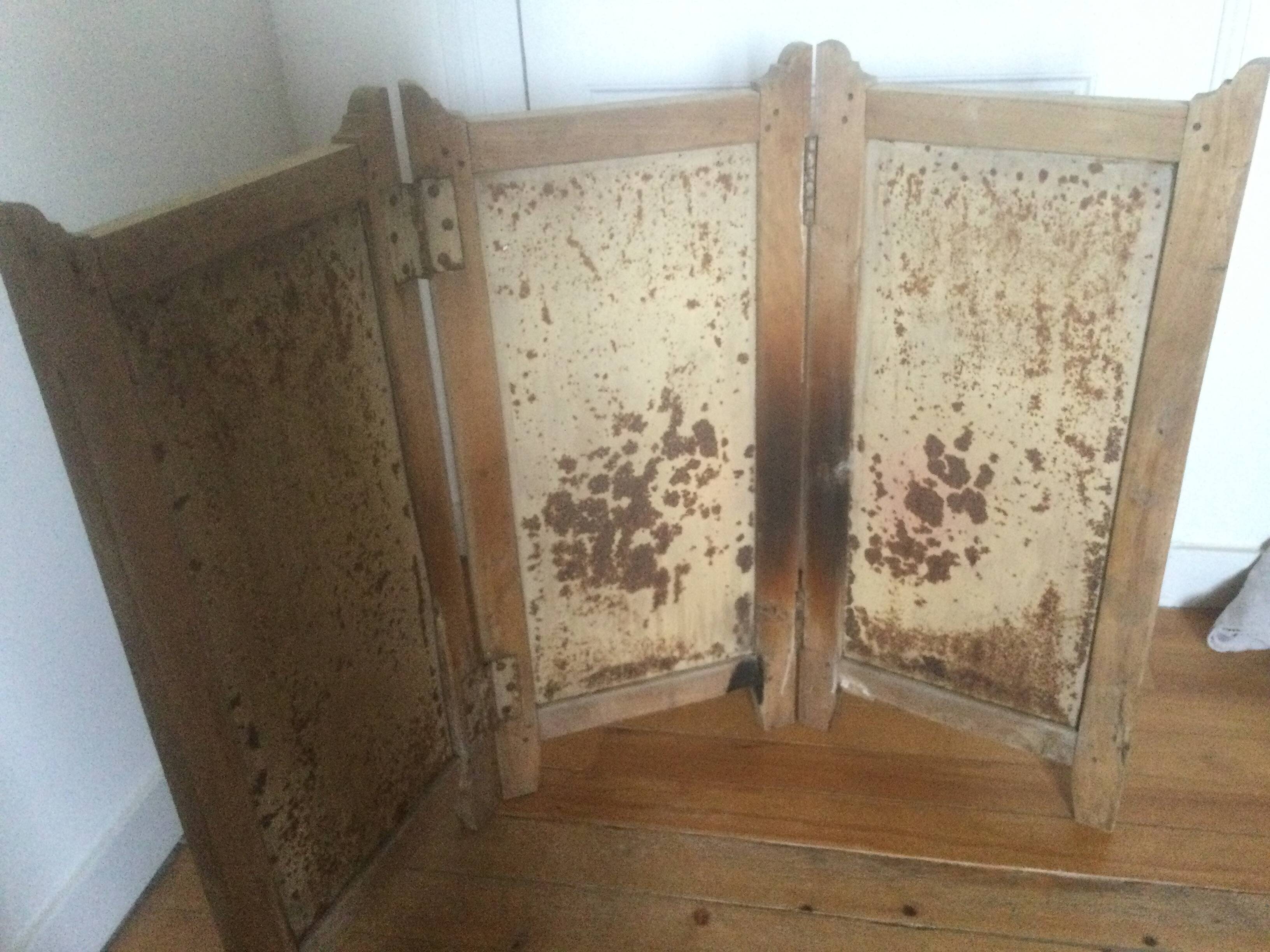 Old wooden screen