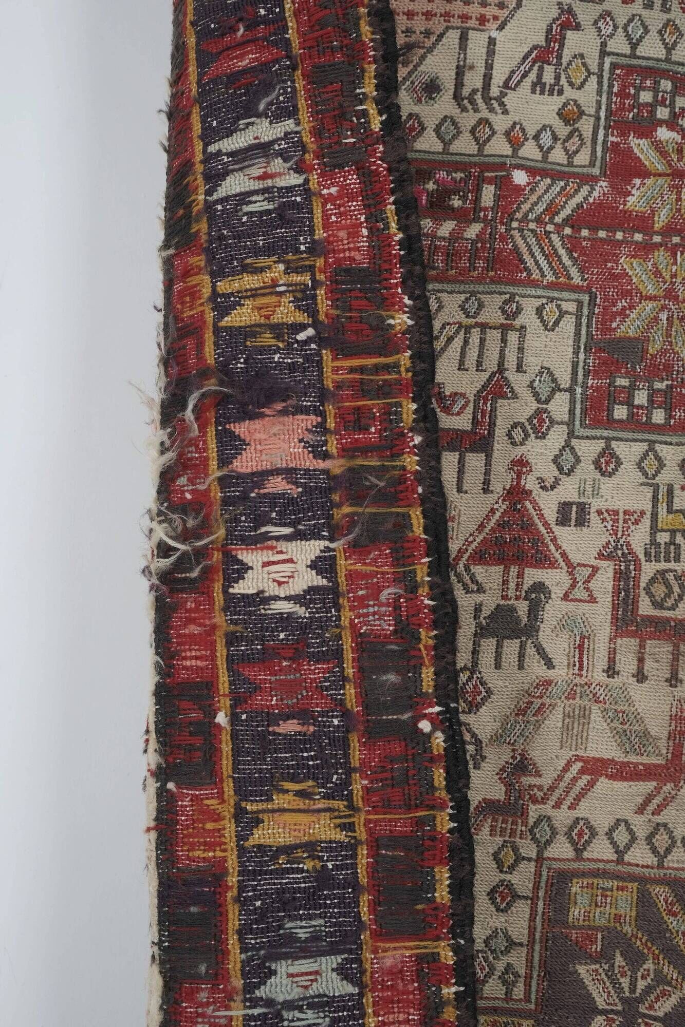 Vintage Turkish hallway rug 108x278 cm