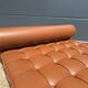Knoll barcelona daybed mies van der rohe in cognac venezia leather, as new