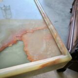 Table basse 1940 noyer et onyx
