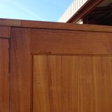 3-door walnut Art Deco wardrobe