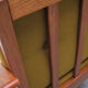 1960s armchair in teak, fabric mustard yellow