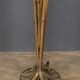 A french gilt wrought iron floor lamp, attributed to maison bagues c.1970