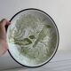 Green bird plate.