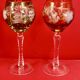 Rhin Wine Glasses Roemer Cut Crystal Colours 21 cm Lorraine Crystal
