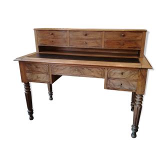Bureau à gradins Louis philippe du XIXème en noyer
