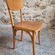 Ensemble de 6 chaises bistrot françaises vintage en bois courbé par Luterma, vers 1950–1970