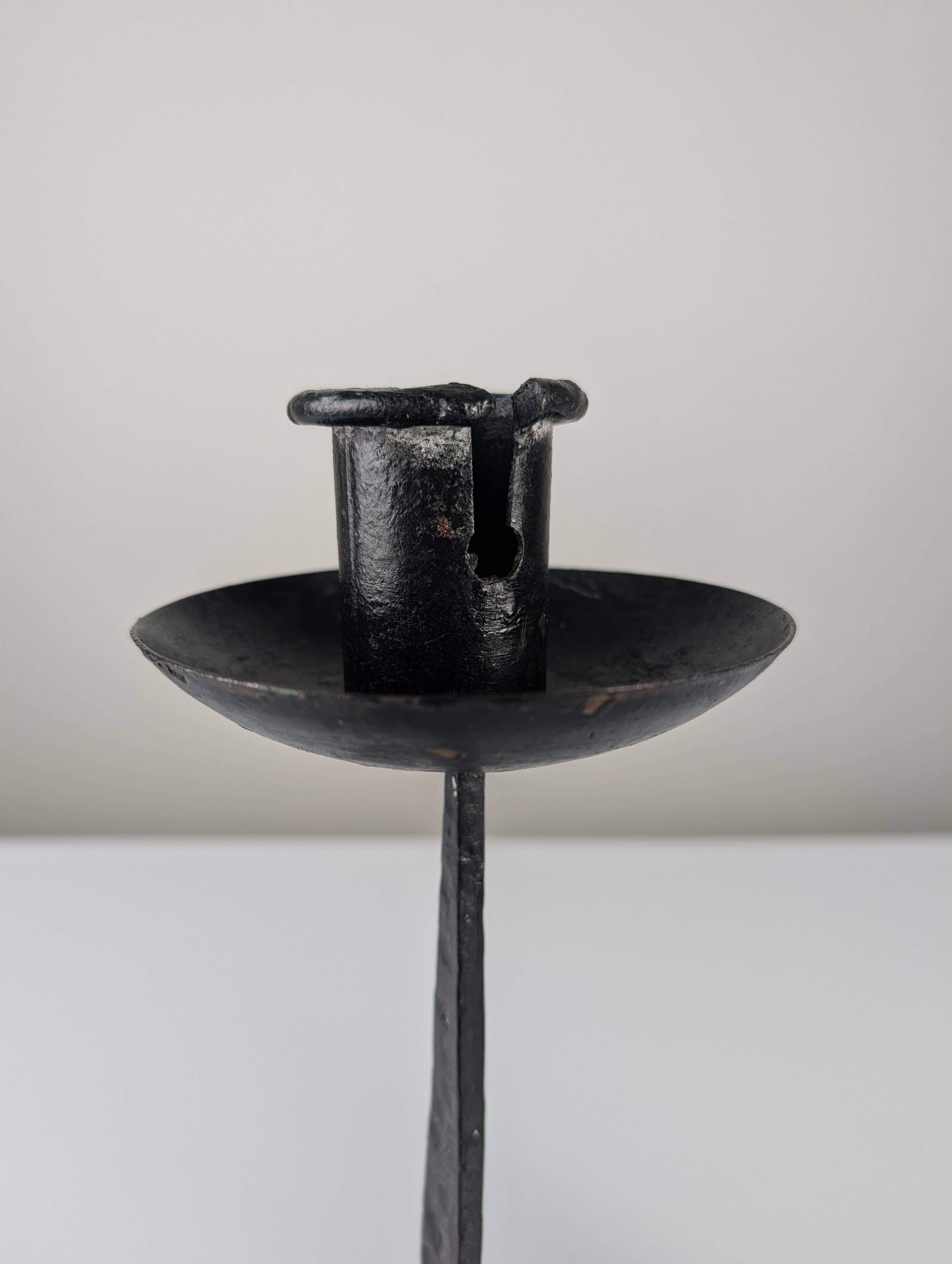 Pair of Wrought Iron Candleholders, 1950s