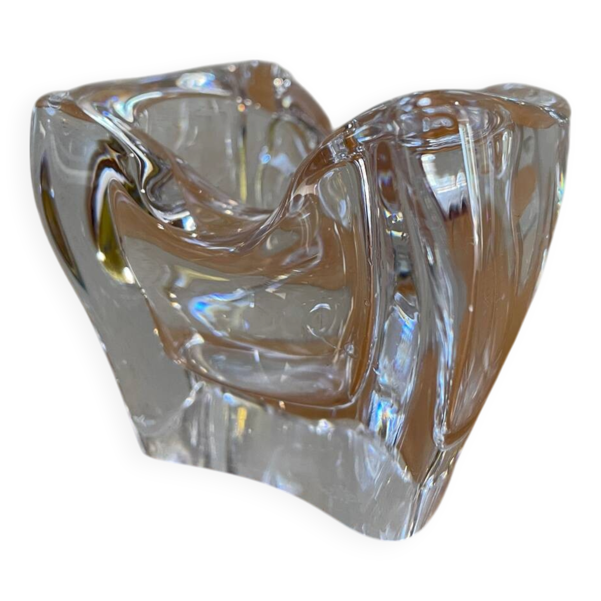 Cendrier ou vide-poche en Cristal de Bayel