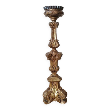 Chandelier ancien en bois doré de style Louis XIV - XVIIIe siècle