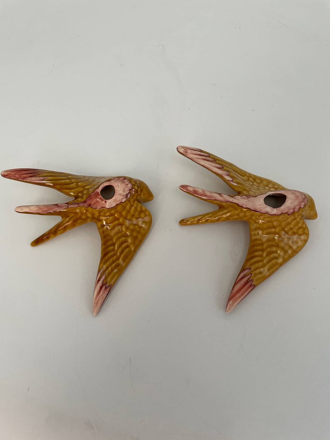 Ceramic swallow set of two