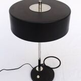 Designer desk lamp 1950, lacquered metal and chrome.