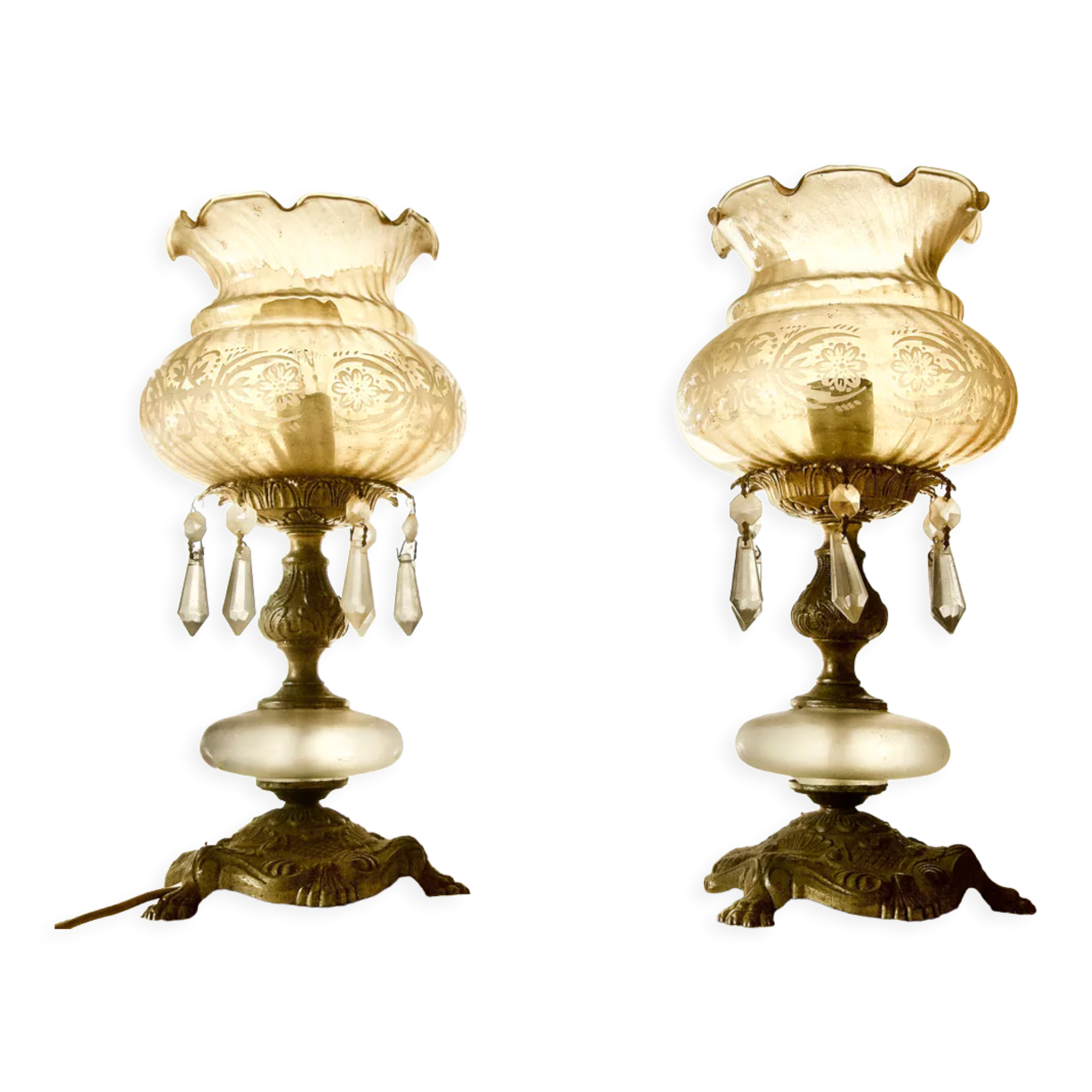 2 Art deco lamps 1920