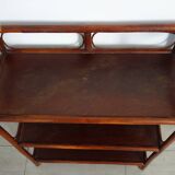 Vintage bamboo and rattan shelf