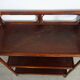 Vintage bamboo and rattan shelf