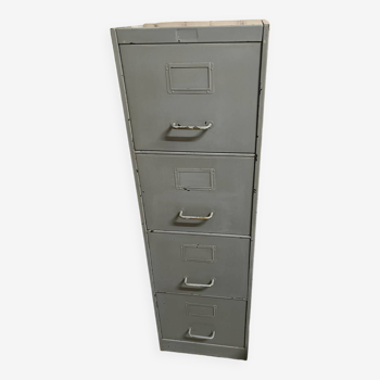 Industrial metal filing cabinet from the 1950s