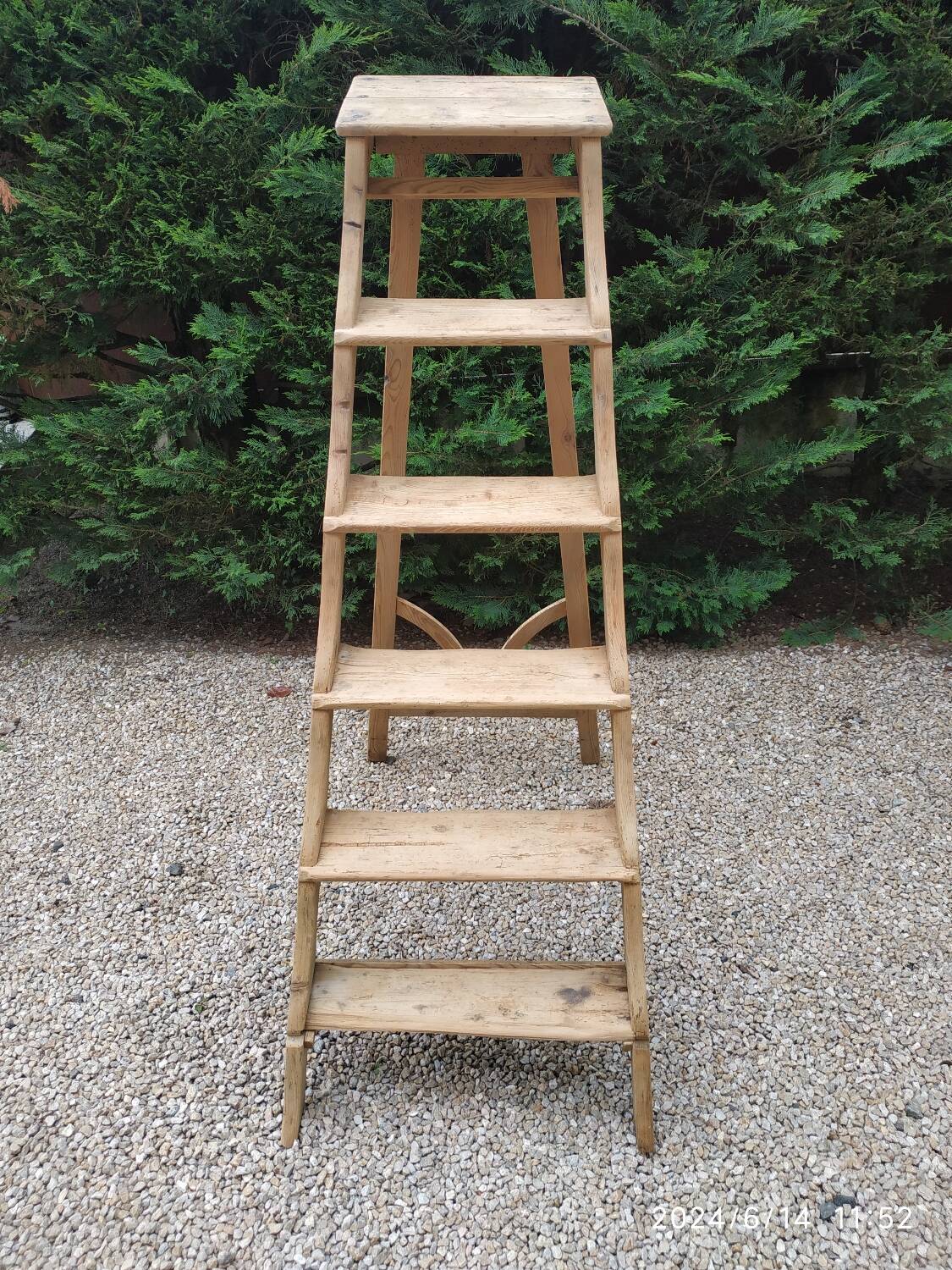 Wooden stepladder